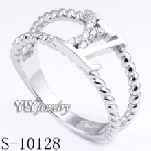 Womens 925 Sterling Silver Design Ring (S-10128)